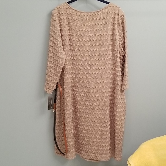 Sharagano NWT Cafe Colored Dress in Size 22W - Picture 10 of 11